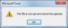 The file is corrupt.png